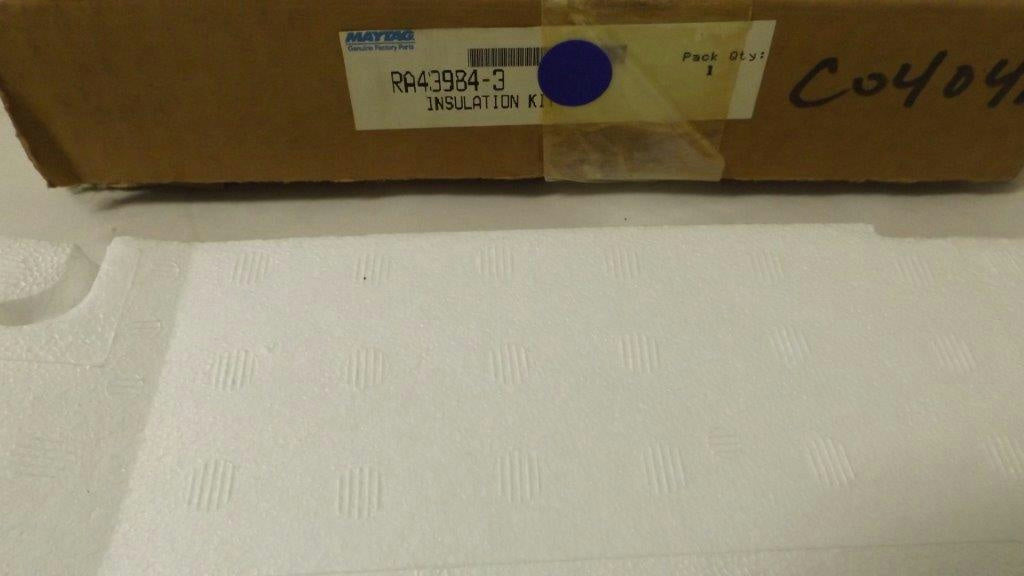 MAYTAG WHIRLPOOL REFRIGERATOR RA439843 AIR TUNNLE INSULATION NEW MAYTAG WHIRLPOOL REFRIGERATOR RA439843 AIR TUNNLE INSULATION NEW